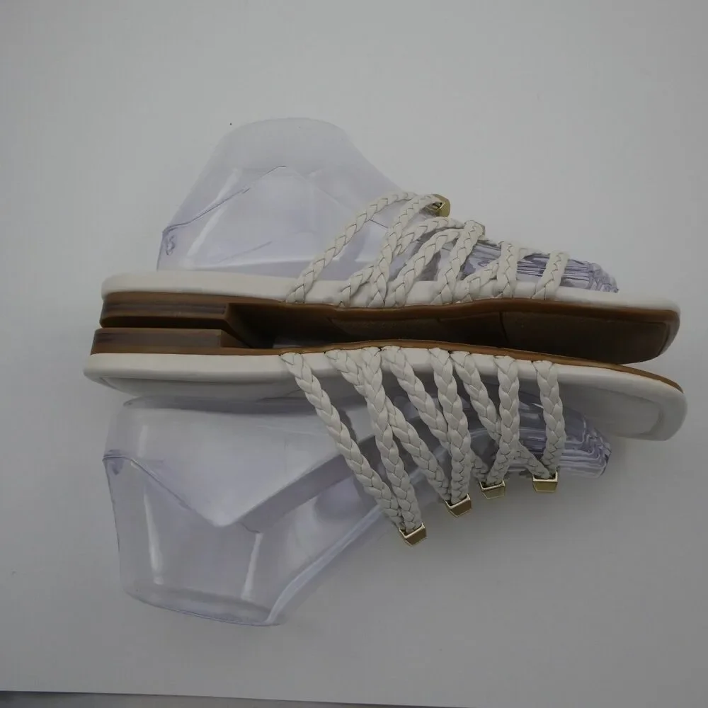 Marc Fisher Lelina Women's US 8 Elegant Cream Strappy Casual Slide